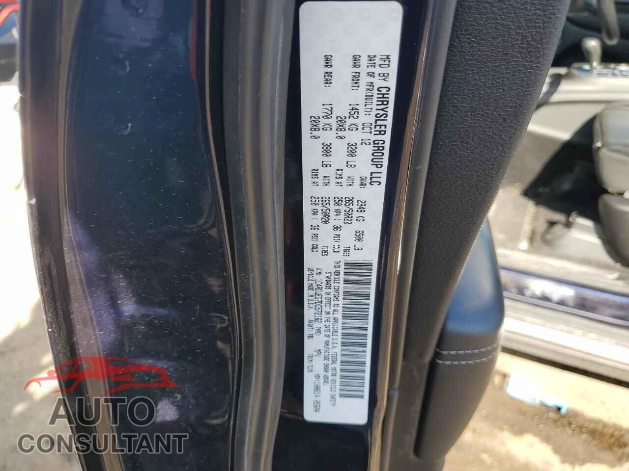 DODGE DURANGO 2013 - 1C4RDJEG7DC572162