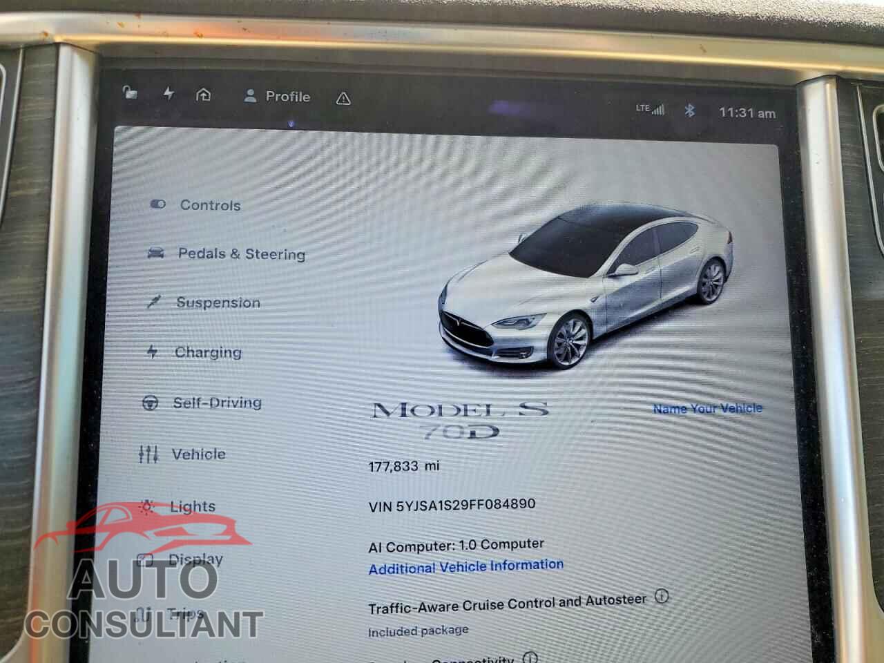 TESLA MODEL S 2015 - 5YJSA1S29FF084890