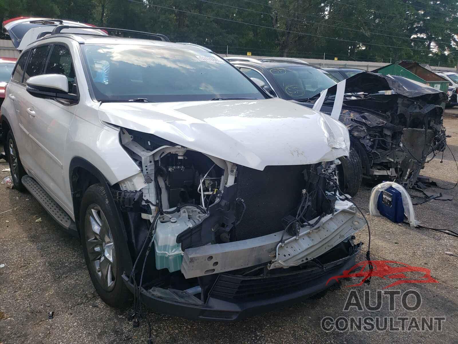 TOYOTA HIGHLANDER 2017 - 5TDDZRFH0HS475794