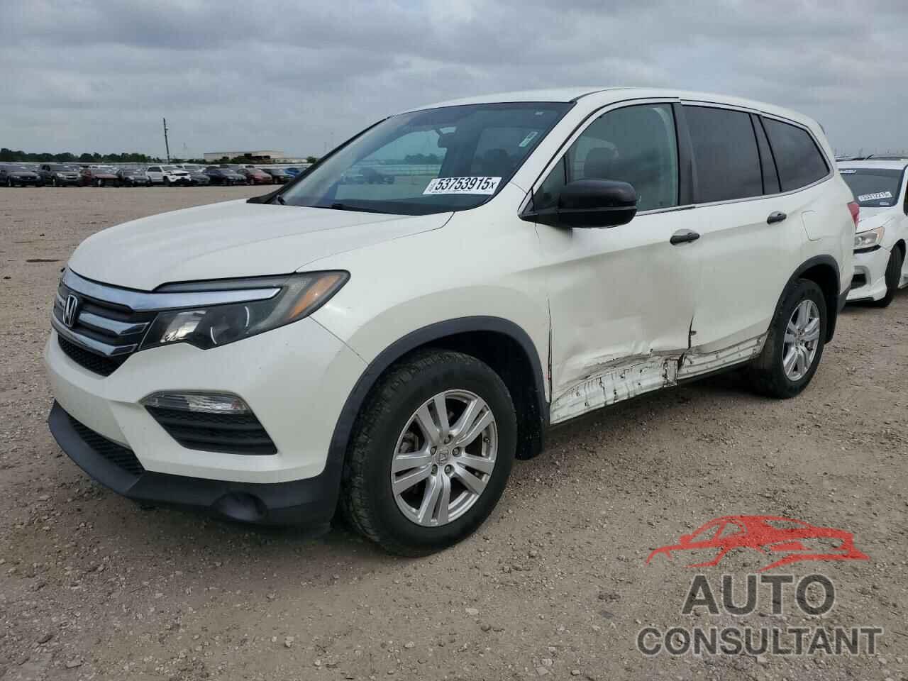 HONDA PILOT 2017 - 5FNYF5H13HB040212