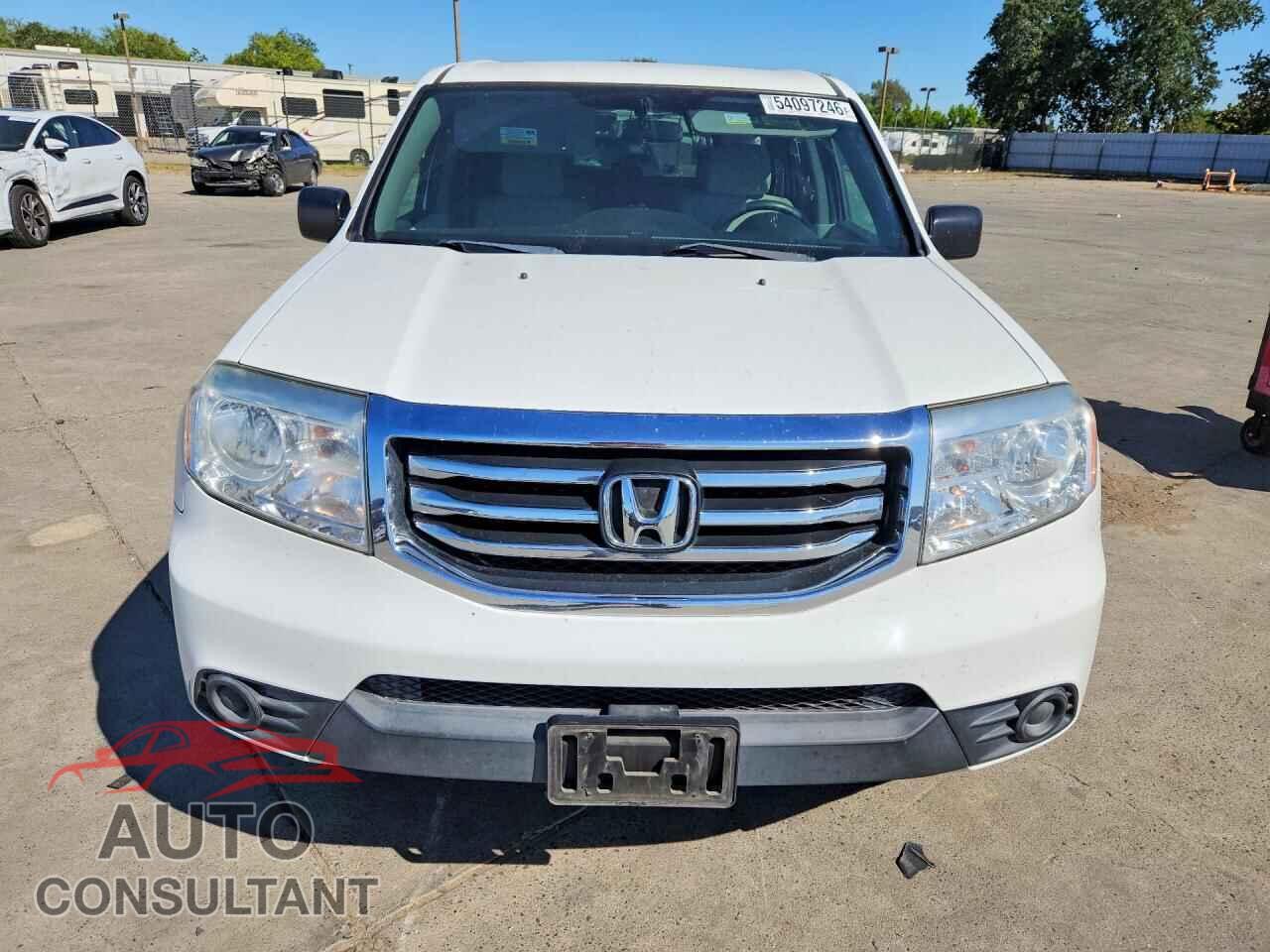 HONDA PILOT 2013 - 5FNYF3H25DB030174