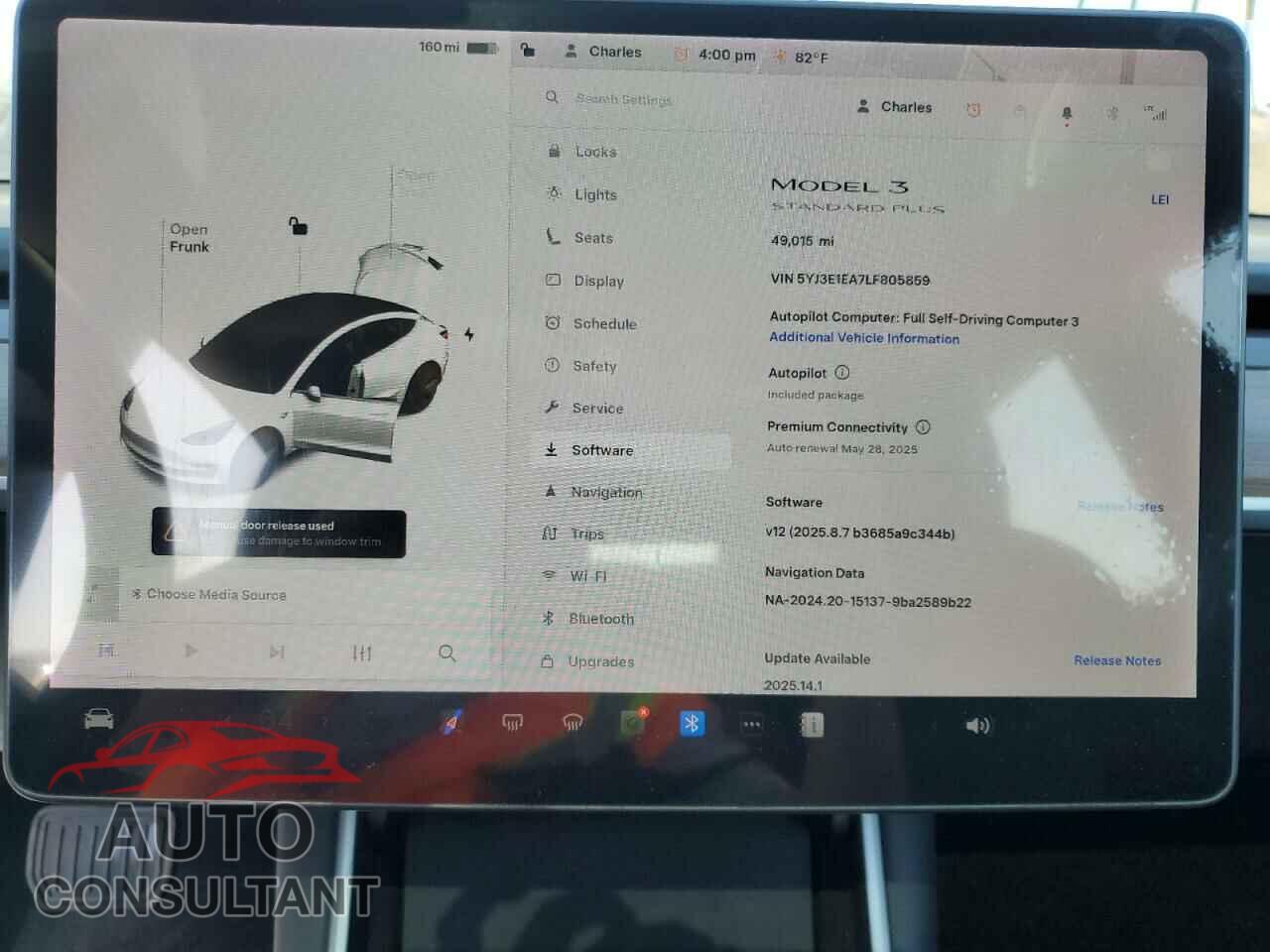 TESLA MODEL 3 2020 - 5YJ3E1EA7LF805859