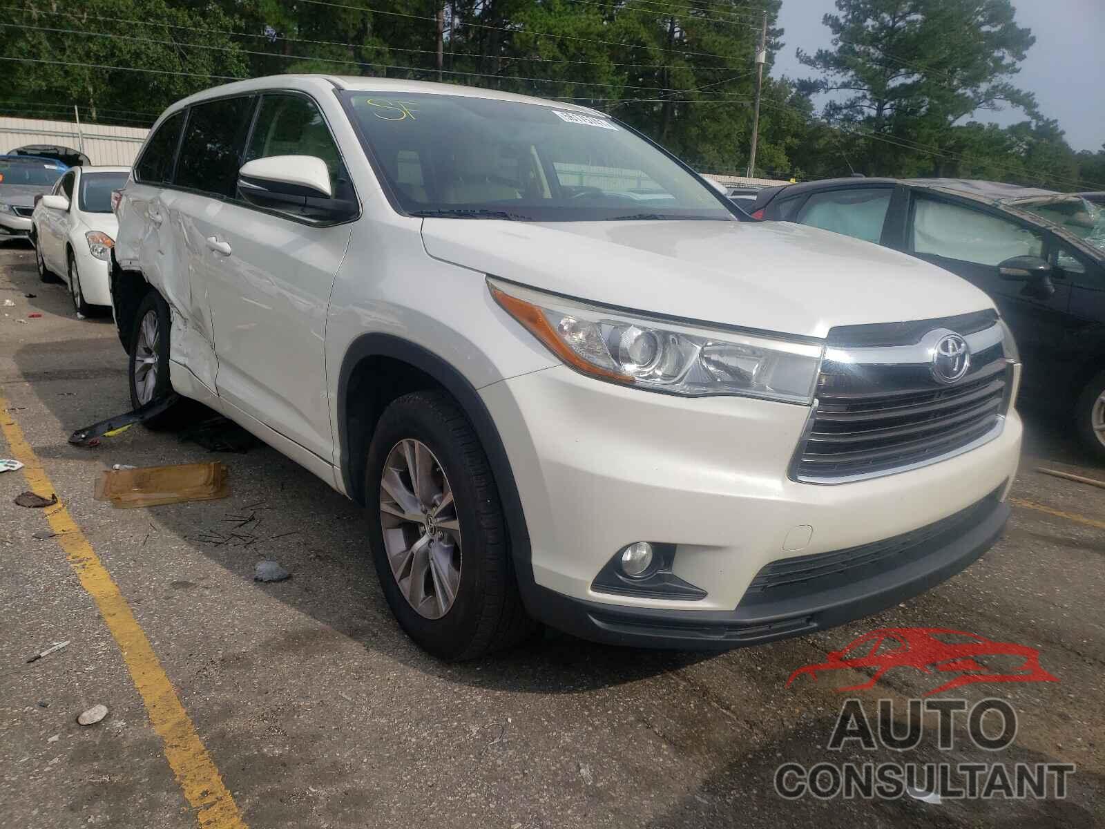 TOYOTA HIGHLANDER 2016 - 5TDZKRFH9GS132037