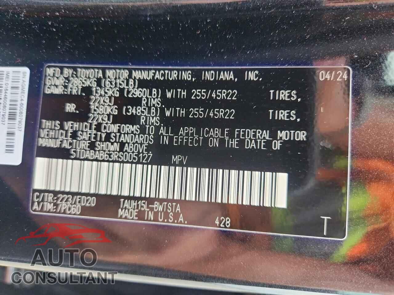 LEXUS UNKNOWN 2024 - 5TDABAB63RS005127