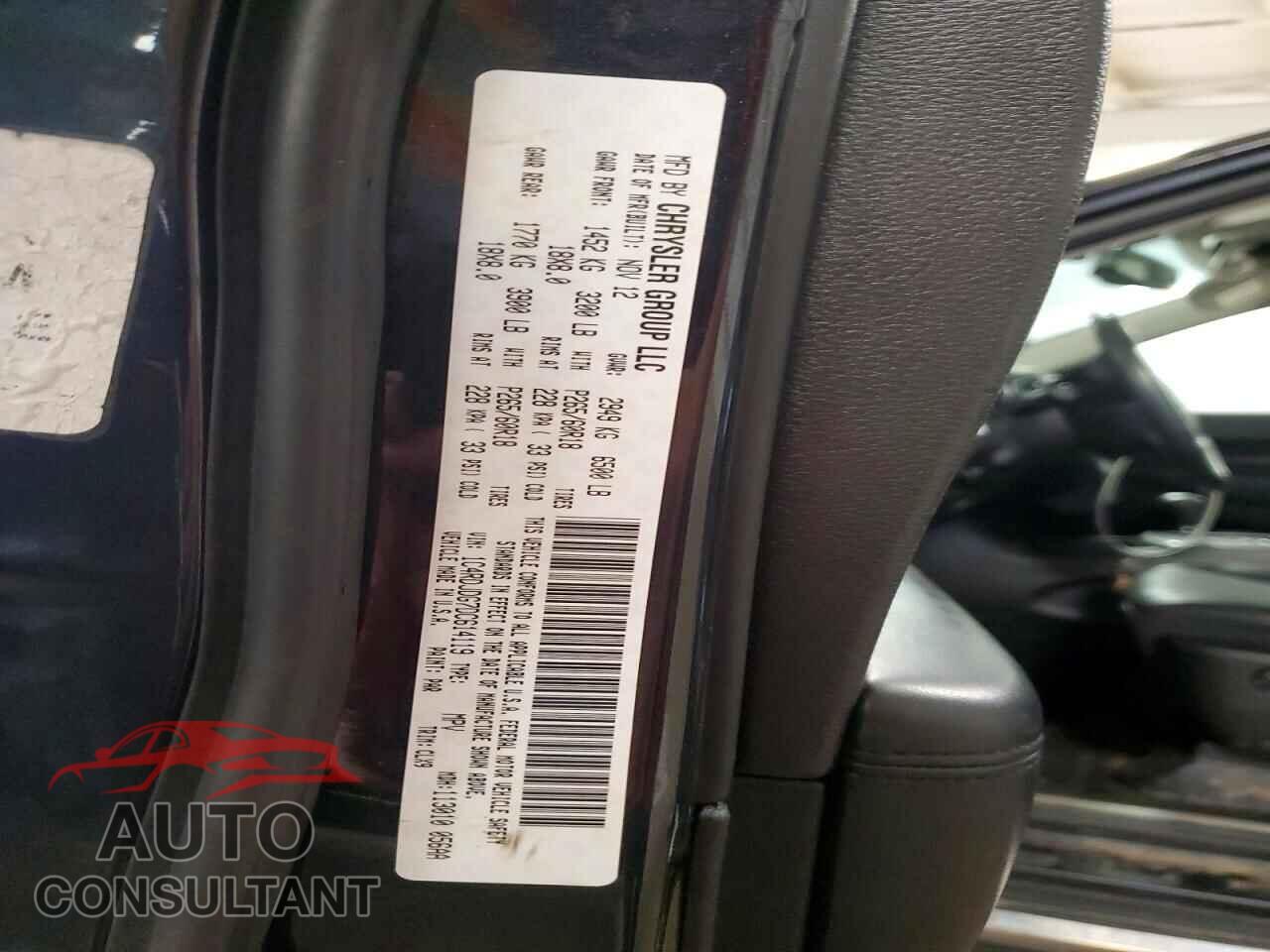 DODGE DURANGO 2013 - 1C4RDJDG7DC614119