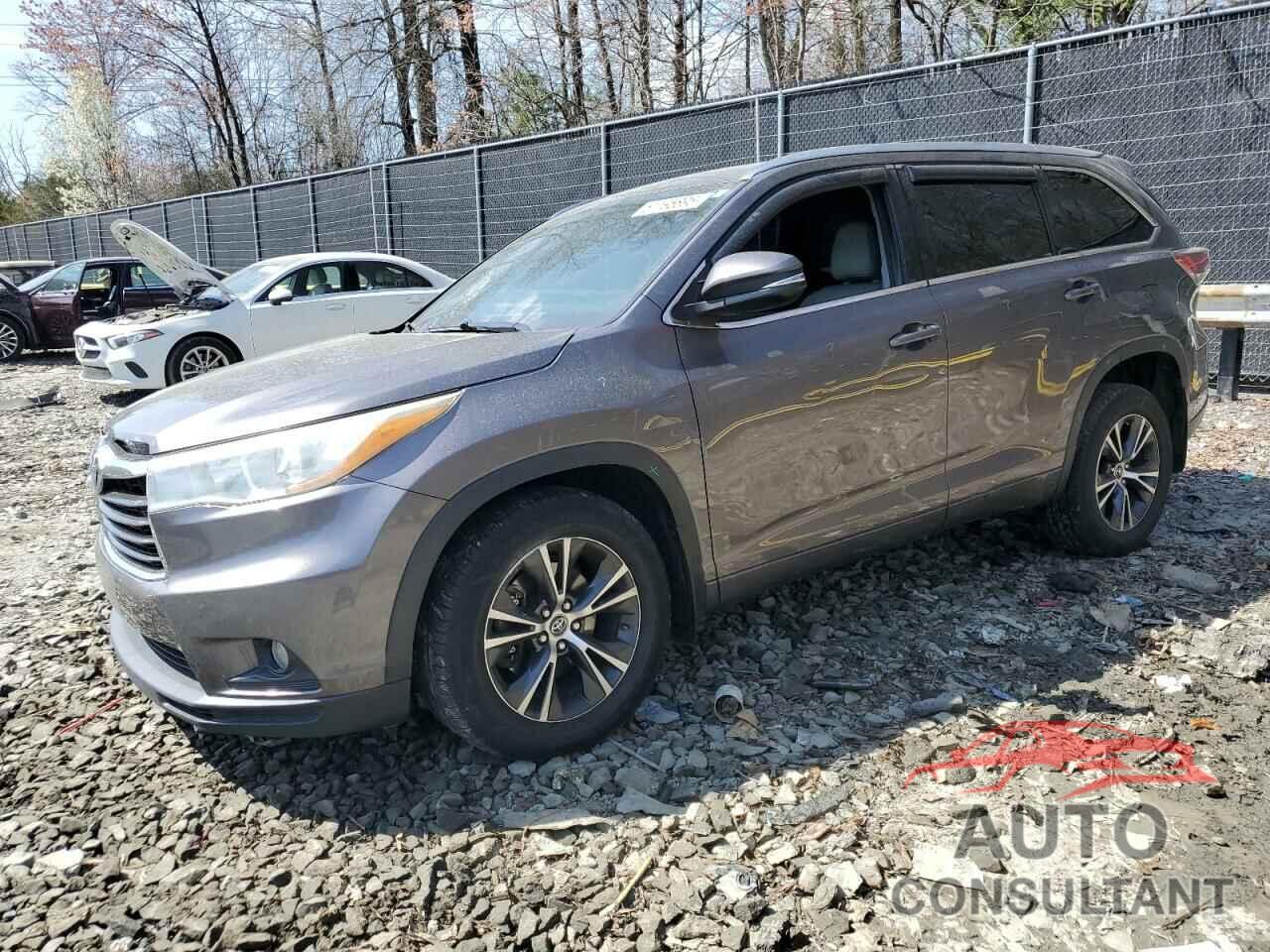 TOYOTA HIGHLANDER 2016 - 5TDJKRFH1GS502779