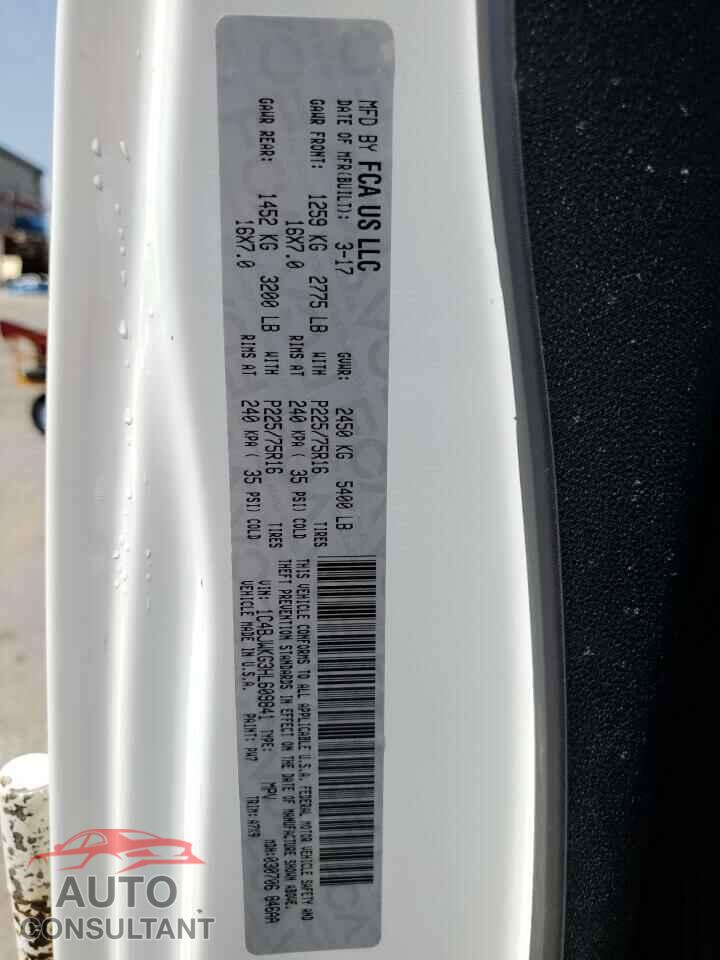 JEEP WRANGLER 2017 - 1C4BJWKG3HL609841