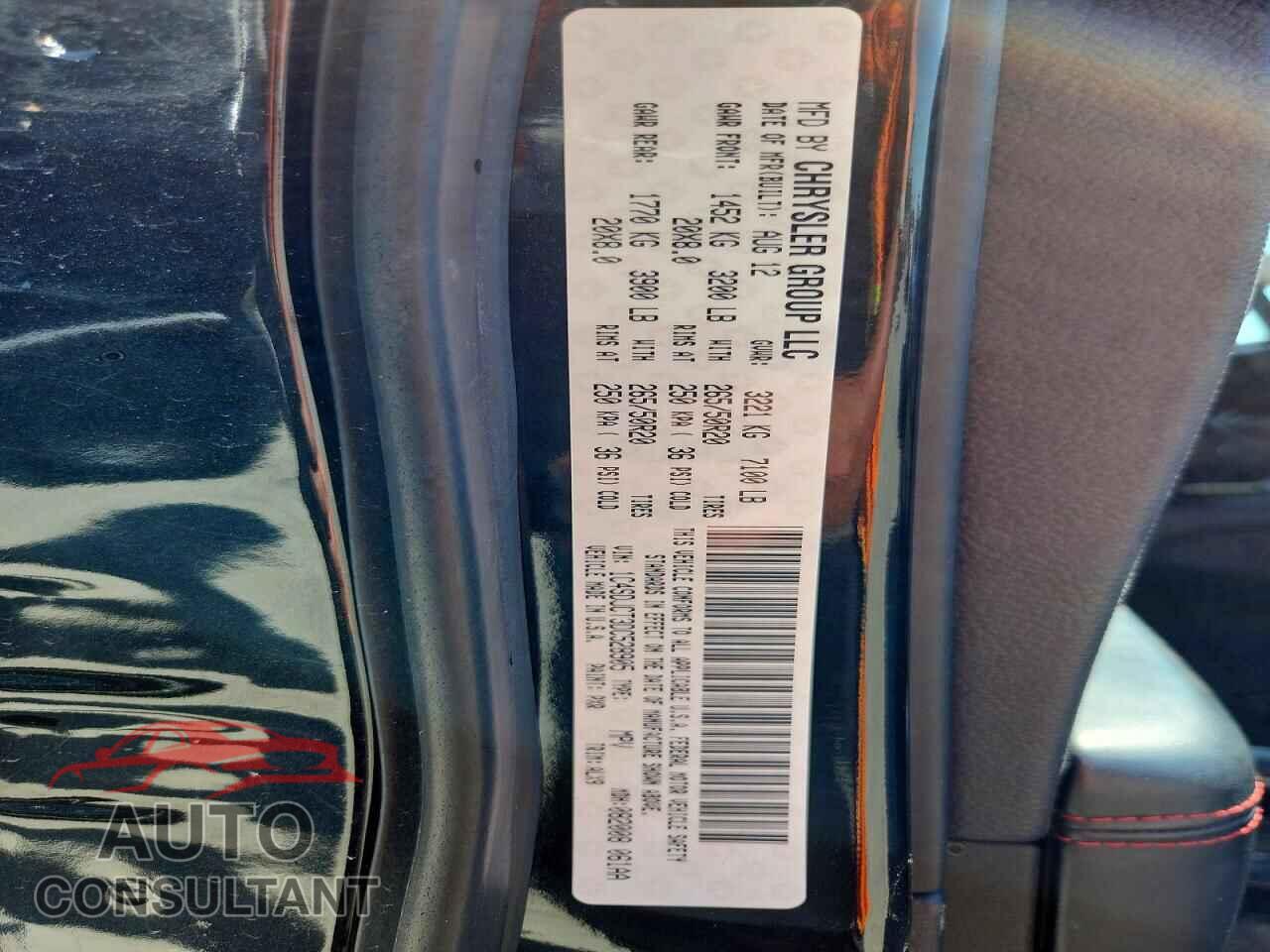 DODGE DURANGO 2013 - 1C4SDJCT3DC528905