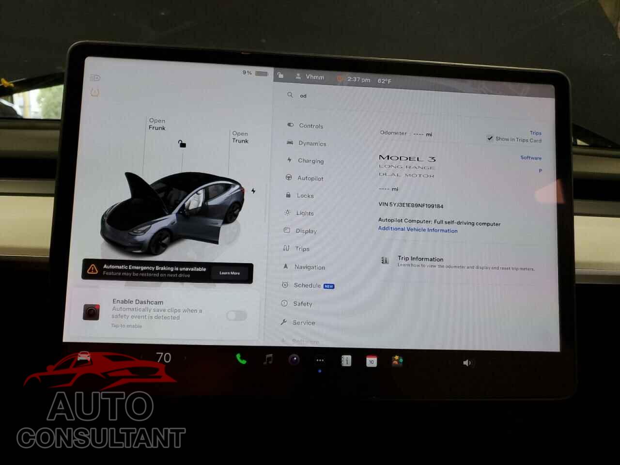 TESLA MODEL 3 2022 - 5YJ3E1EB9NF199184