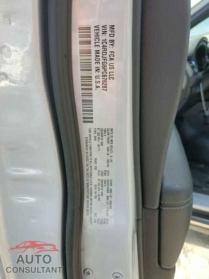 DODGE DURANGO 2023 - 1C4RDJFG6PC676287