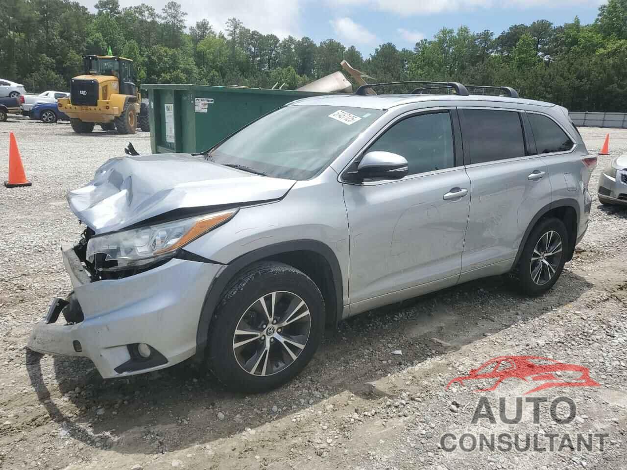TOYOTA HIGHLANDER 2016 - 5TDJKRFH0GS229463