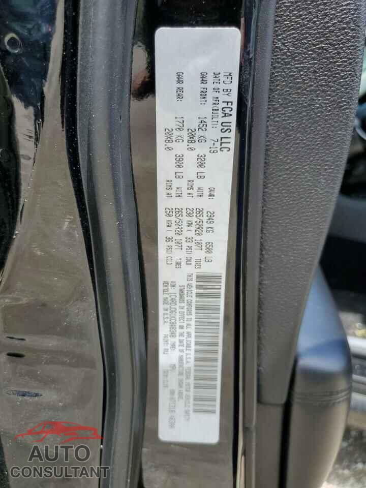 DODGE DURANGO 2019 - 1C4RDJDG1KC848348