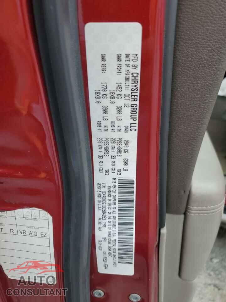 DODGE DURANGO 2013 - 1C4RDHDG1DC584253