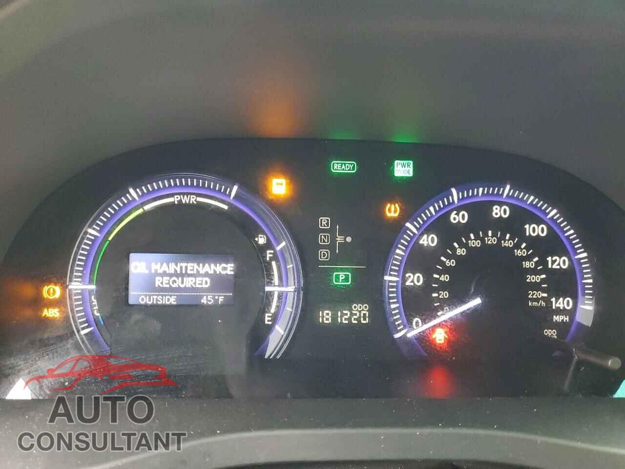 LEXUS HS 2010 - JTHBB1BA5A2023485