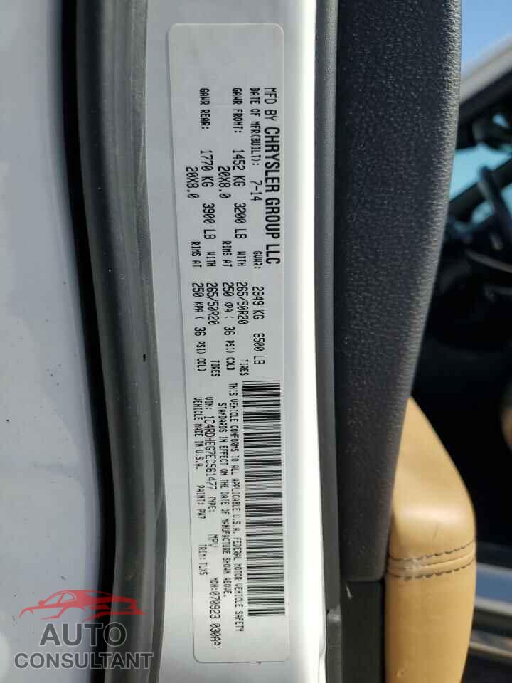 DODGE DURANGO 2014 - 1C4RDHEG7EC561477