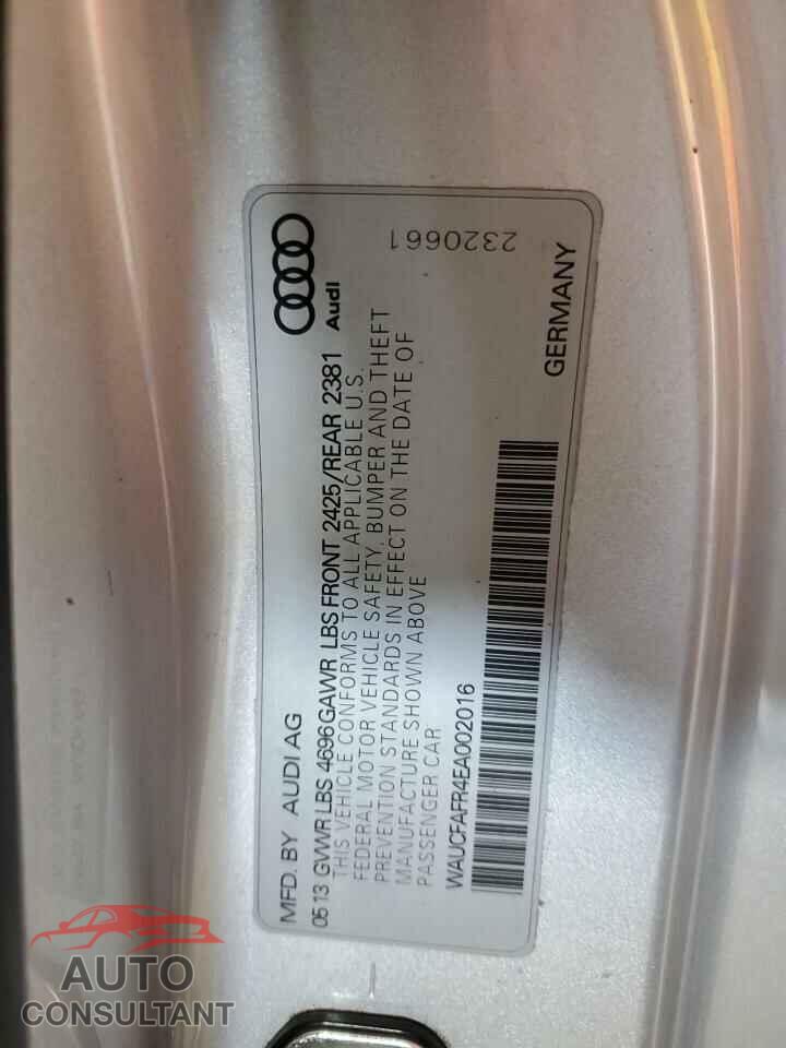 AUDI A5 2014 - WAUCFAFR4EA002016