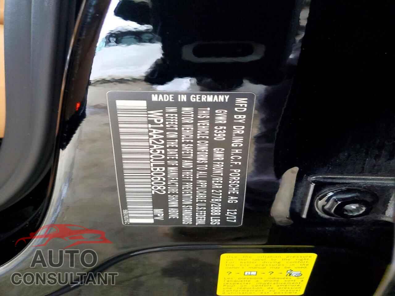 PORSCHE MACAN 2018 - WP1AA2A50JLB06082