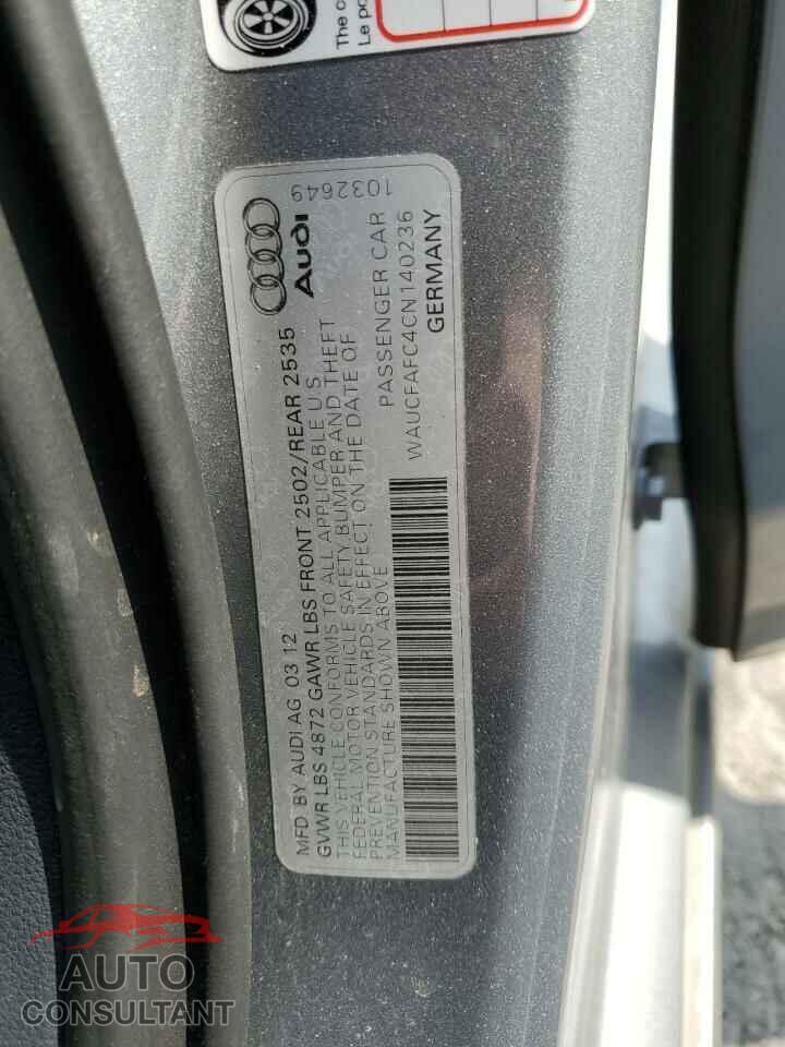 AUDI A6 2012 - WAUCFAFC4CN140236