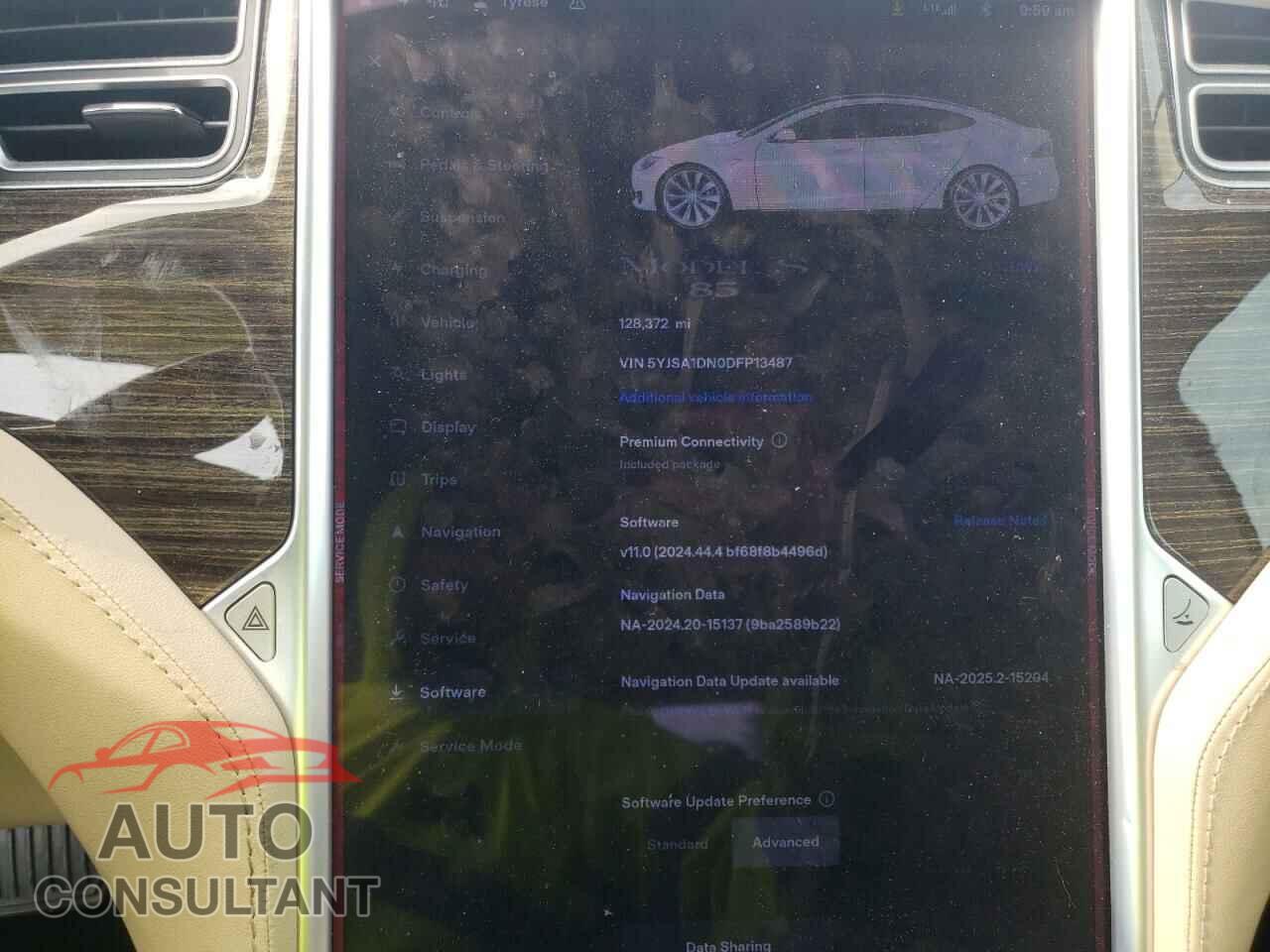 TESLA MODEL S 2013 - 5YJSA1DN0DFP13487
