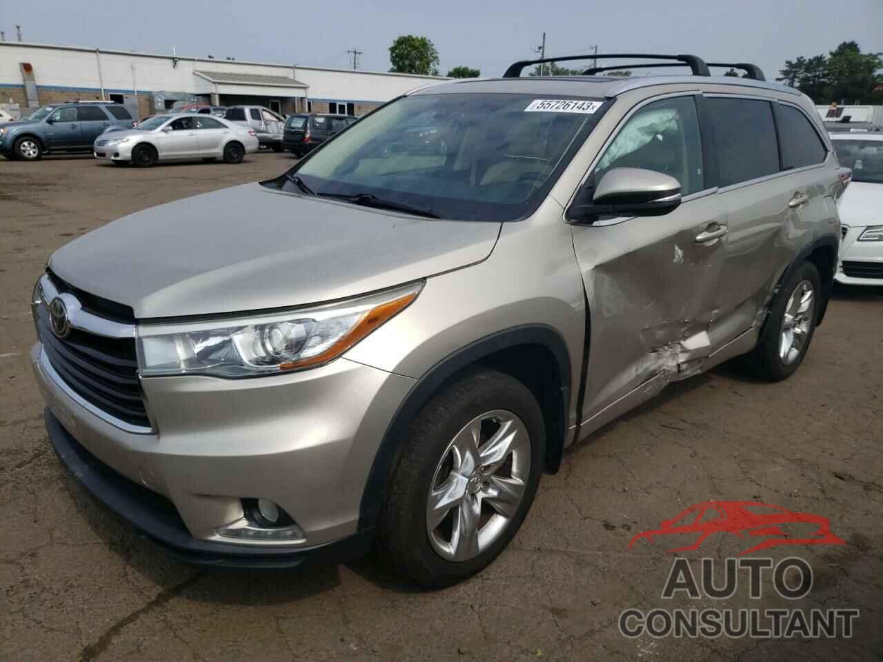 TOYOTA HIGHLANDER 2015 - 5TDDKRFH4FS092071