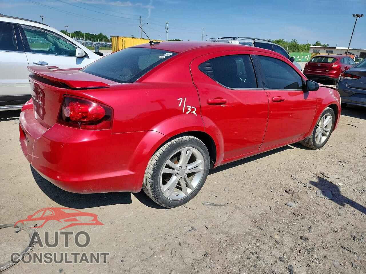 DODGE AVENGER 2012 - 1C3CDZAG0CN314504