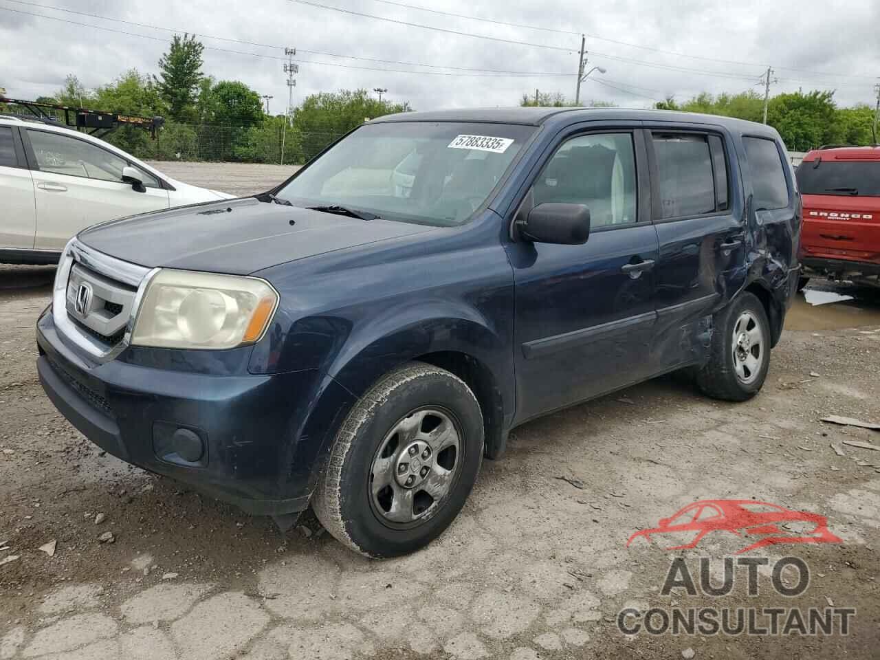 HONDA PILOT 2011 - 5FNYF3H23BB021857