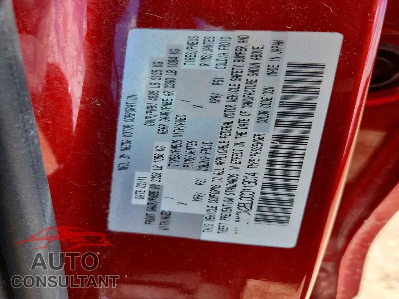 MAZDA 5 2012 - JM1CW2BL0C0113014