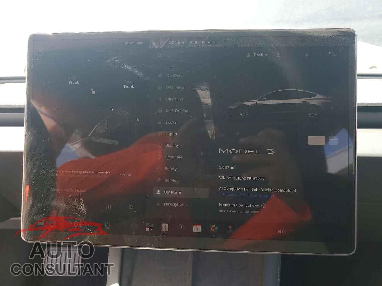 TESLA MODEL 3 2026 - 5YJ3E1EA3TF167237