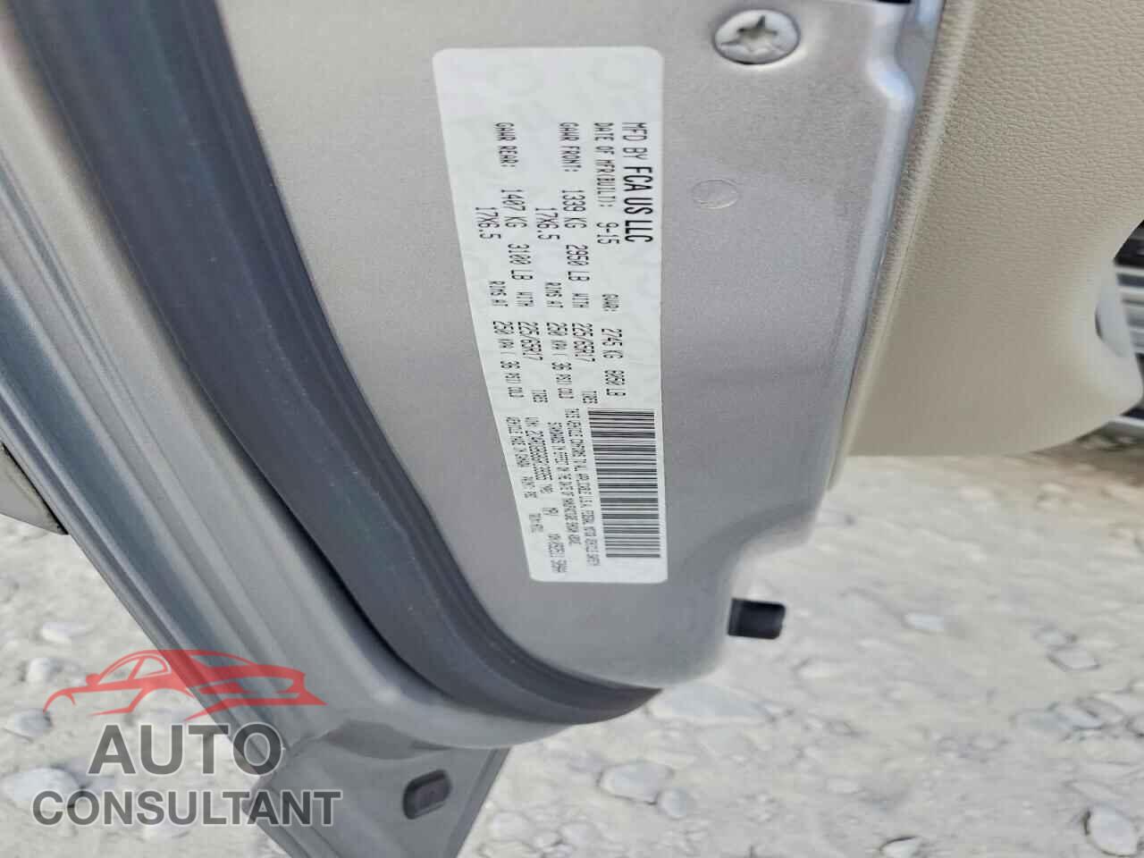 DODGE CARAVAN 2016 - 2C4RDGBG8GR139355