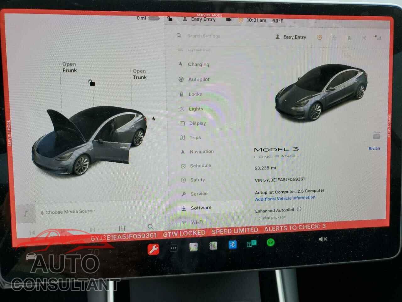TESLA MODEL 3 2018 - 5YJ3E1EA5JF059361