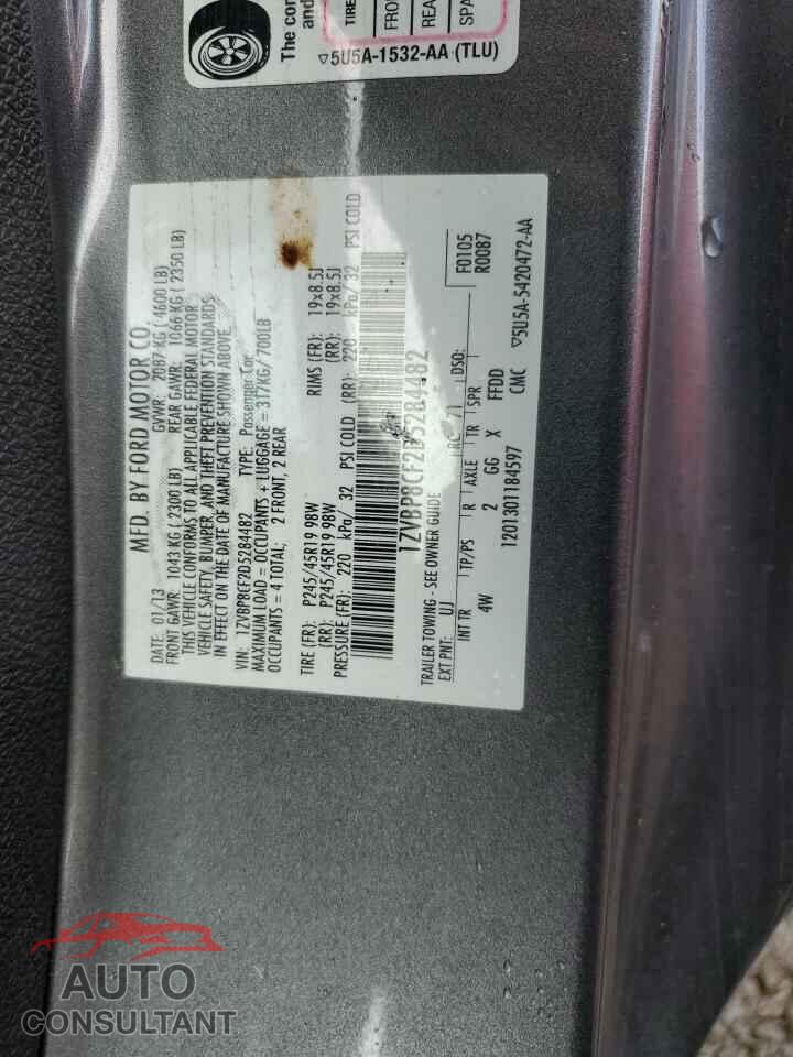 FORD MUSTANG 2013 - 1ZVBP8CF2D5284482