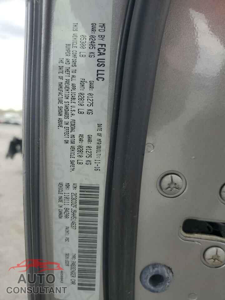 DODGE CHALLENGER 2017 - 2C3CDZFJ5HH514637