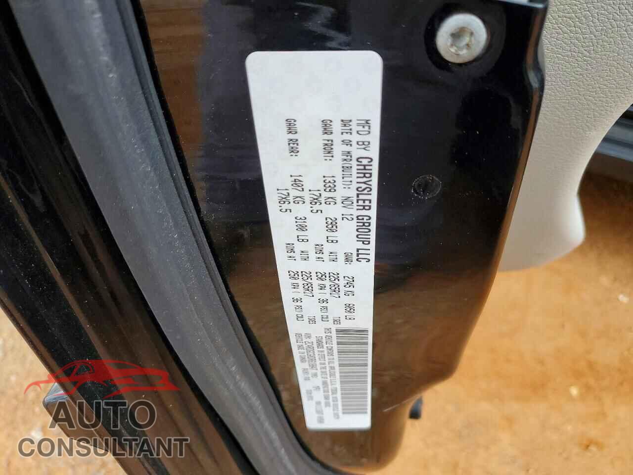 DODGE CARAVAN 2013 - 2C4RDGCG0DR618847