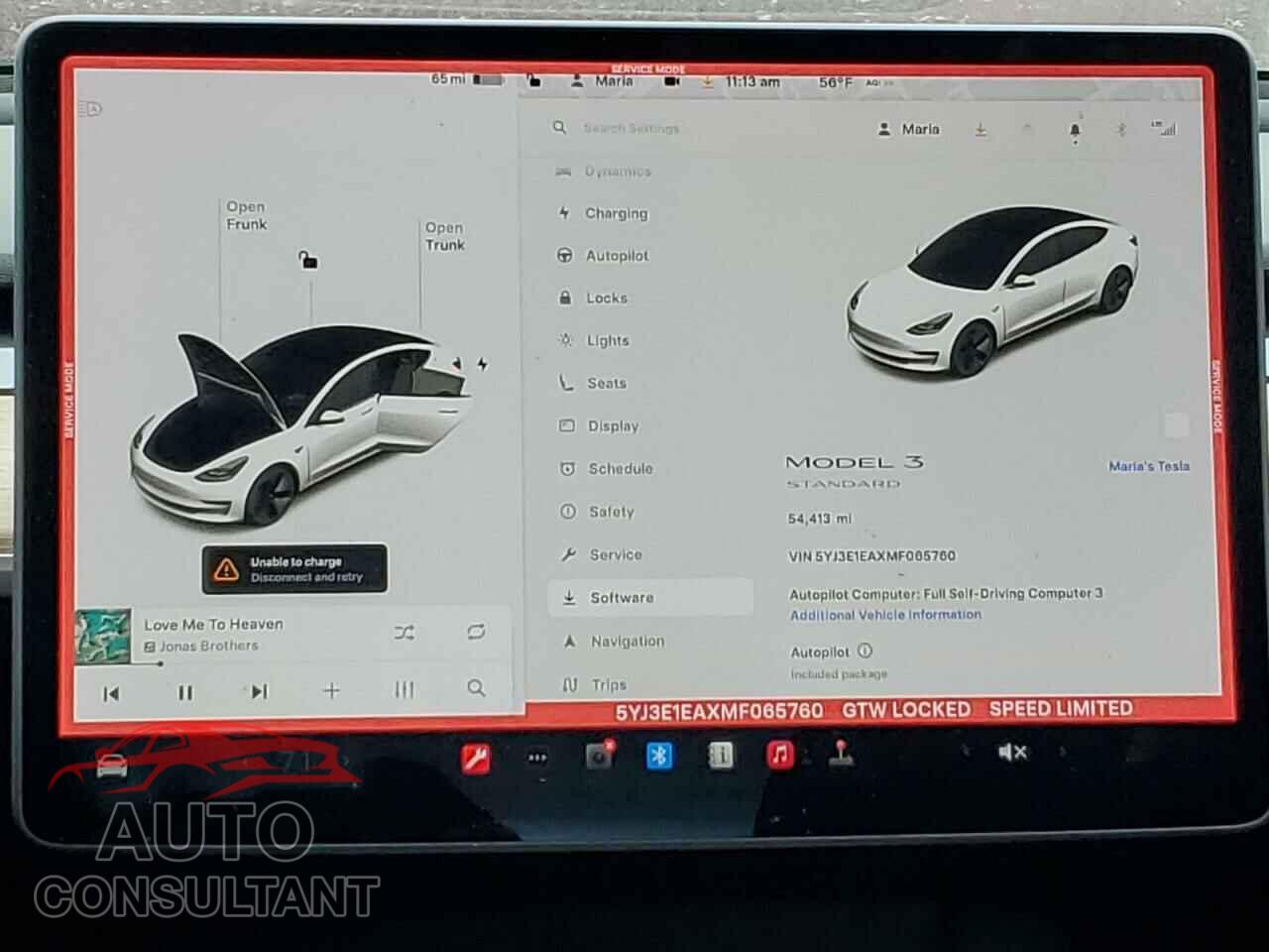 TESLA MODEL 3 2021 - 5YJ3E1EAXMF065760