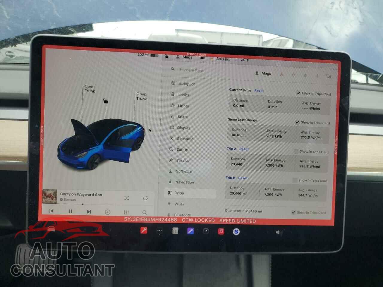 TESLA MODEL 3 2021 - 5YJ3E1EB3MF924468