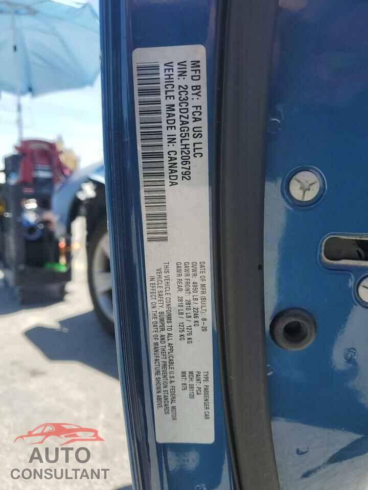 DODGE CHALLENGER 2020 - 2C3CDZAG5LH206792