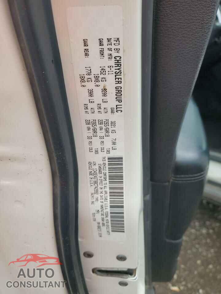 DODGE DURANGO 2011 - 1D4SE4GT8BC742992