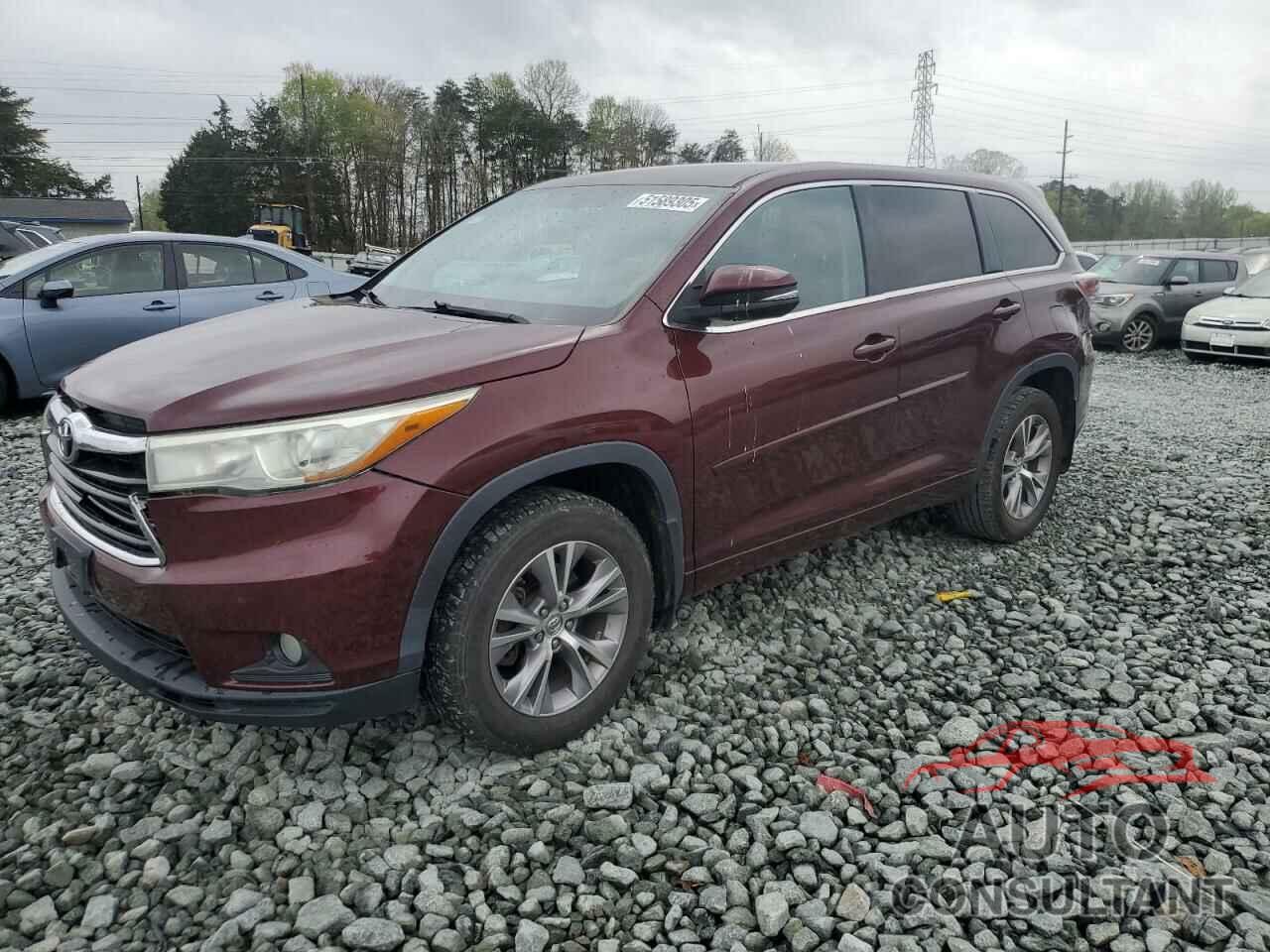 TOYOTA HIGHLANDER 2015 - 5TDBKRFH3FS214460