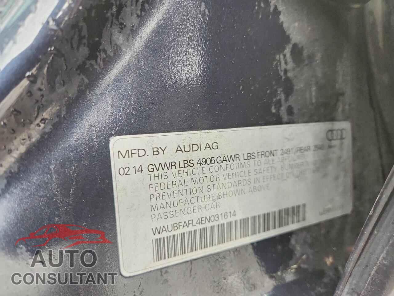 AUDI A4 2014 - WAUBFAFL4EN031614