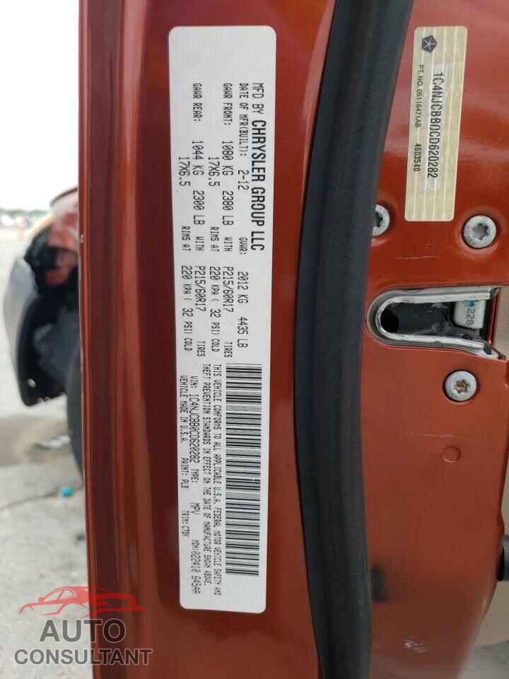 JEEP COMPASS 2012 - 1C4NJCBB0CD620282