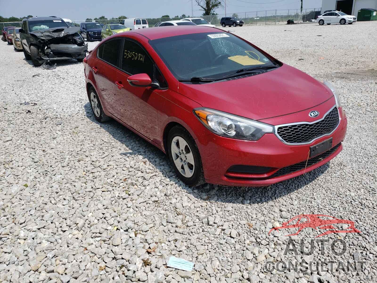 KIA FORTE 2016 - KNAFX4A64G5522284