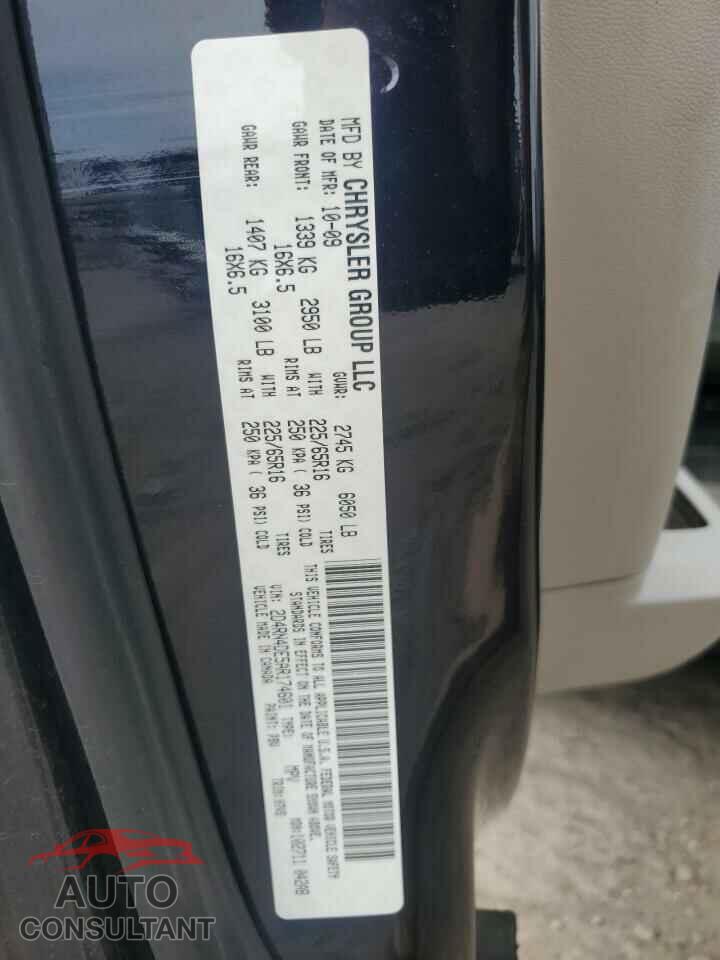 DODGE CARAVAN 2010 - 2D4RN4DE5AR174601