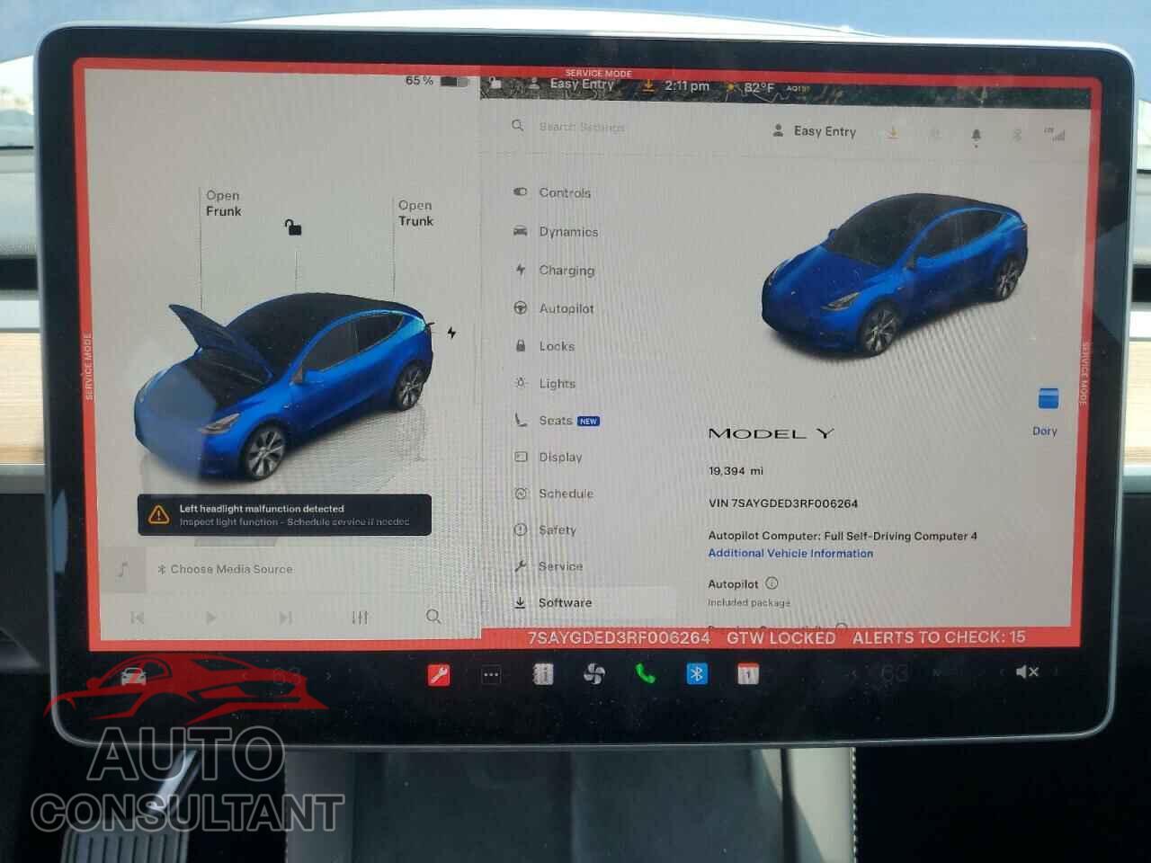 TESLA MODEL Y 2024 - 7SAYGDED3RF006264