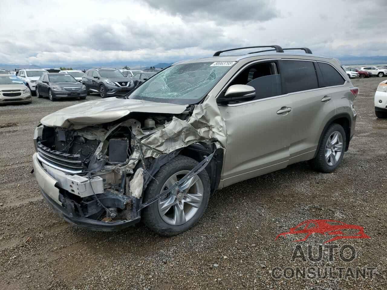 TOYOTA HIGHLANDER 2015 - 5TDDKRFH1FS222243