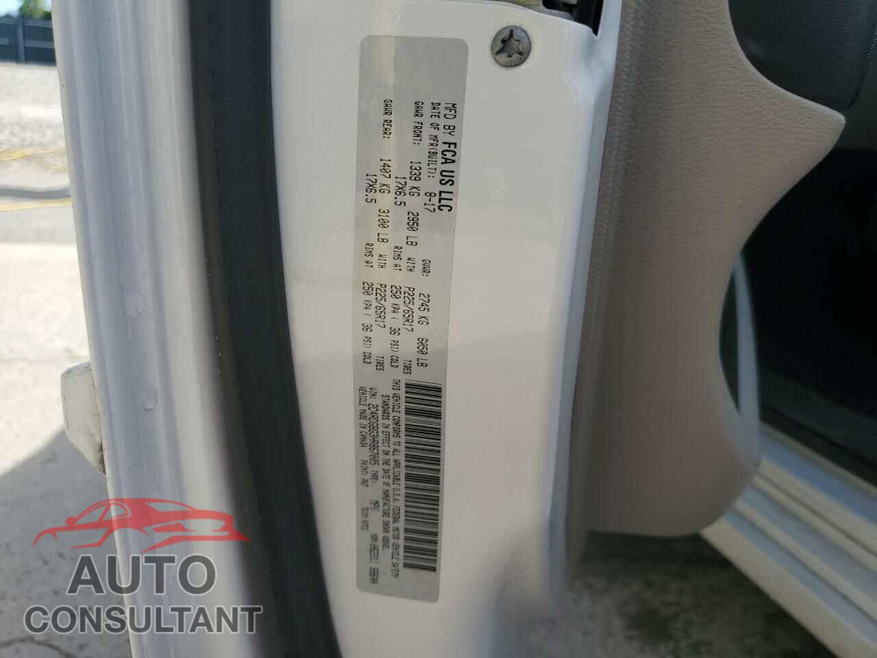 DODGE CARAVAN 2017 - 2C4RDGBG3HR867005