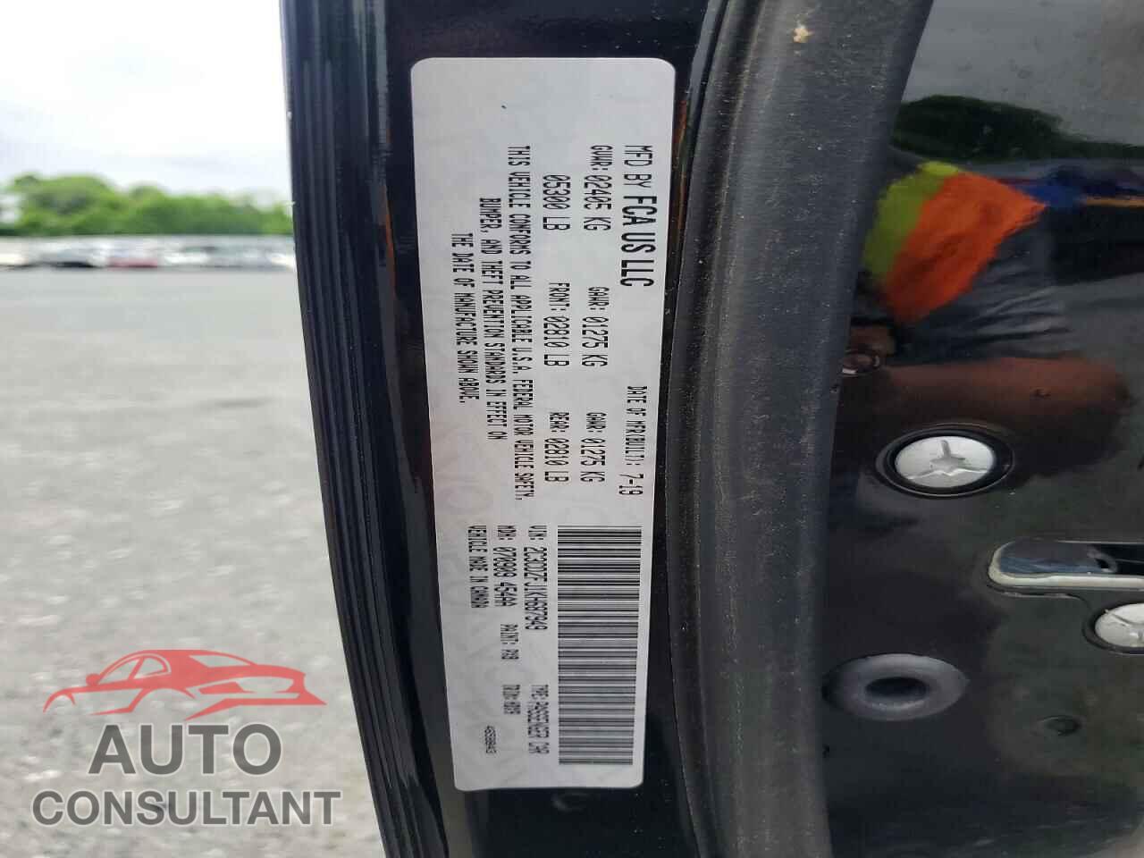 DODGE CHALLENGER 2019 - 2C3CDZFJ1KH687949
