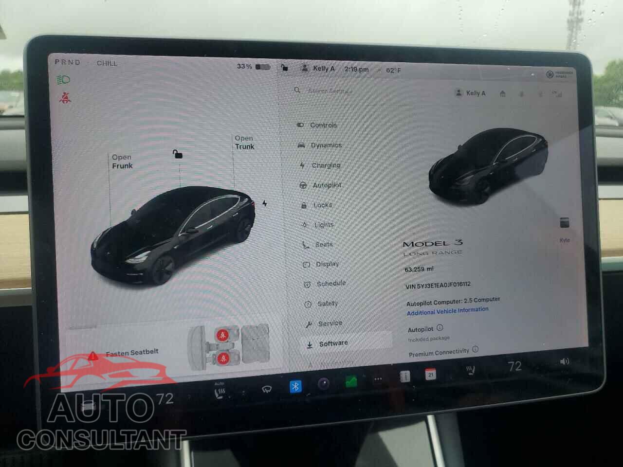 TESLA MODEL 3 2018 - 5YJ3E1EA0JF016112