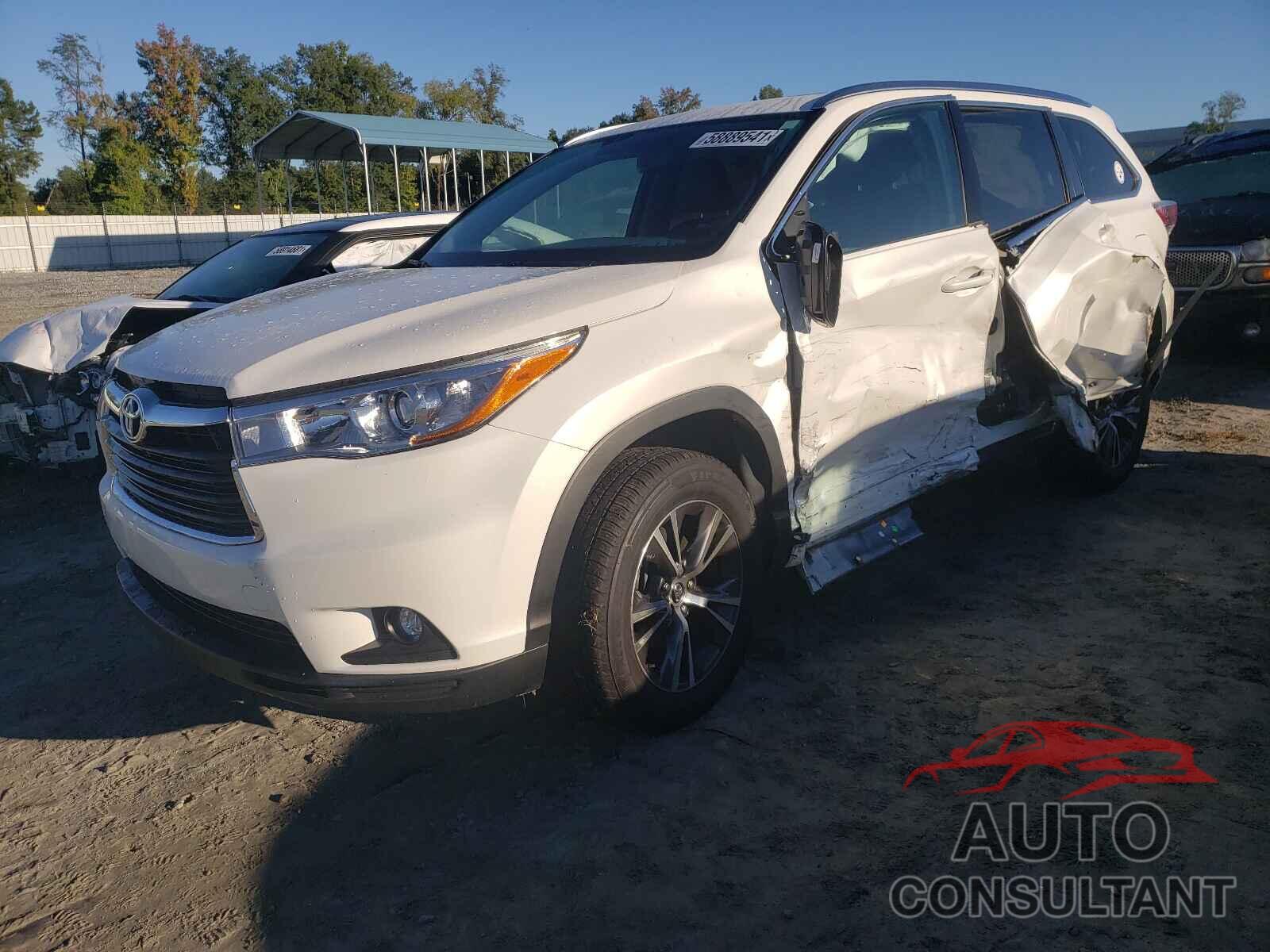 TOYOTA HIGHLANDER 2016 - 5TDKKRFH1GS180102