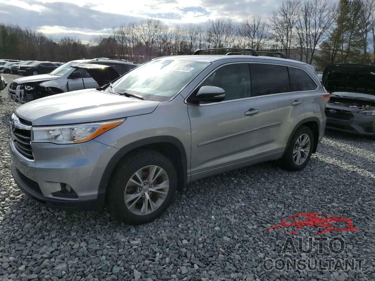 TOYOTA HIGHLANDER 2014 - 5TDJKRFH6ES059025