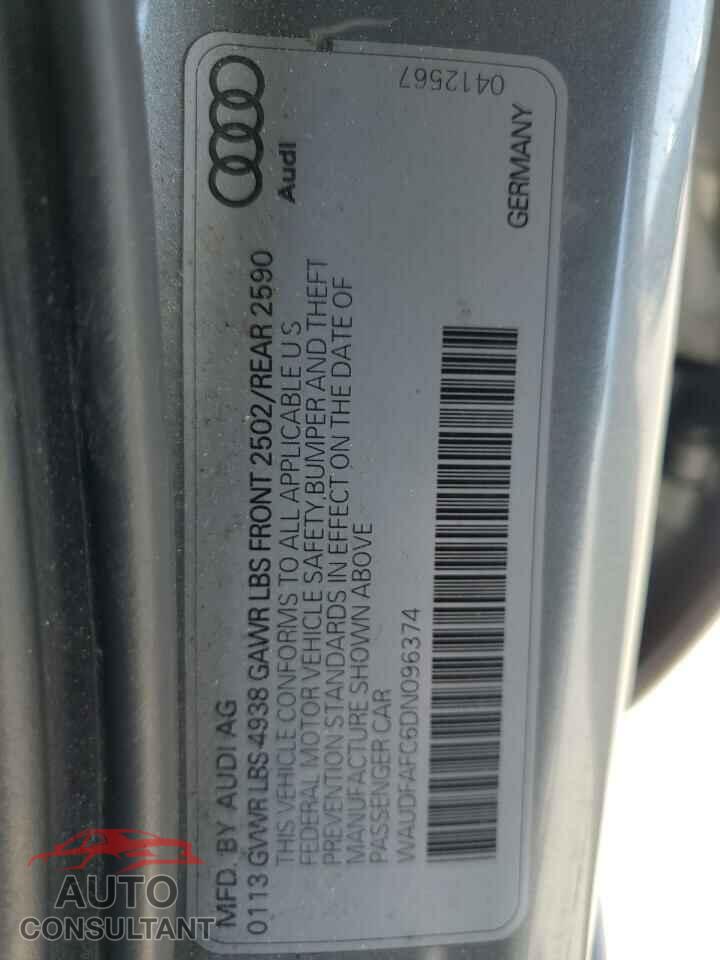 AUDI A6 2013 - WAUDFAFC6DN096374